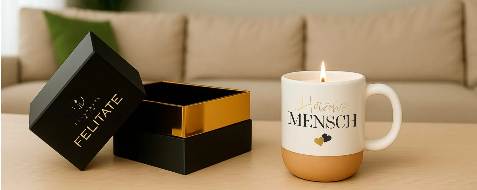 Felitate Tassenkerzen Geschenkbox